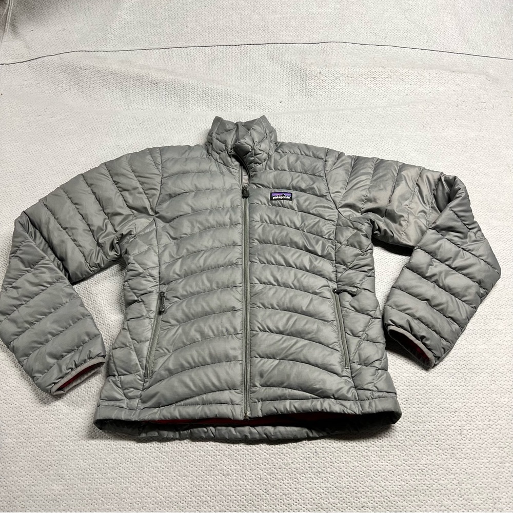 Patagonia Women’s Nano Puff Coat Grey Goose Down Puffer Jacket Size XSmall EUC